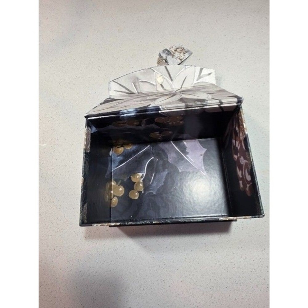 Deer Woodland Decorative Keepsake Box in Blue and Brown - Picture 5 of 7